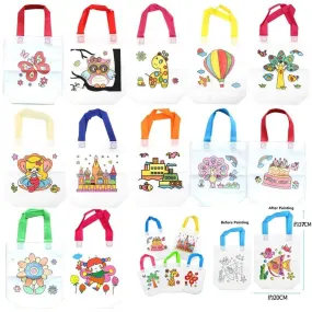 10Pcs Antistress Puzzles Educational Toy for Children DIY Eco-friendly Graffiti Bag Kindergarten Hand Painting Materials