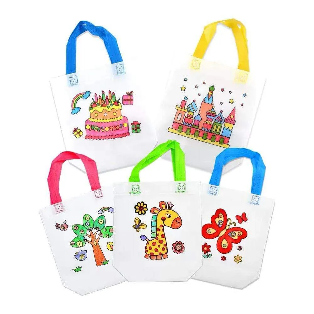 10Pcs Antistress Puzzles Educational Toy for Children DIY Eco-friendly Graffiti Bag Kindergarten Hand Painting Materials