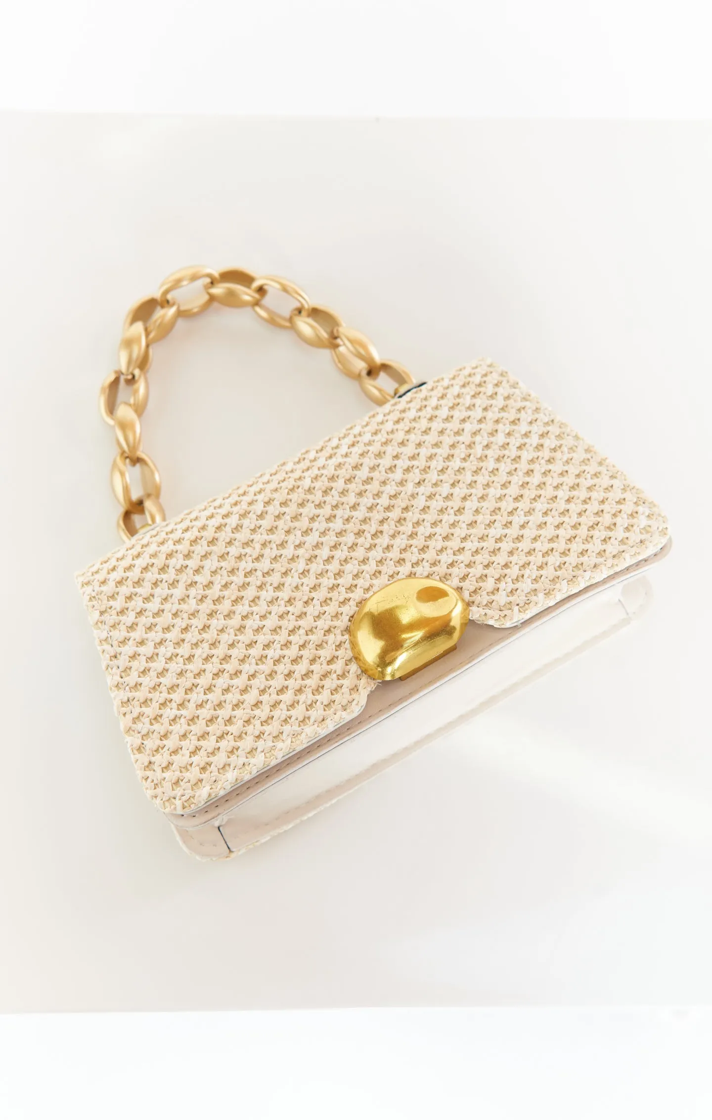 Agnes Woven Bag ~ Beige