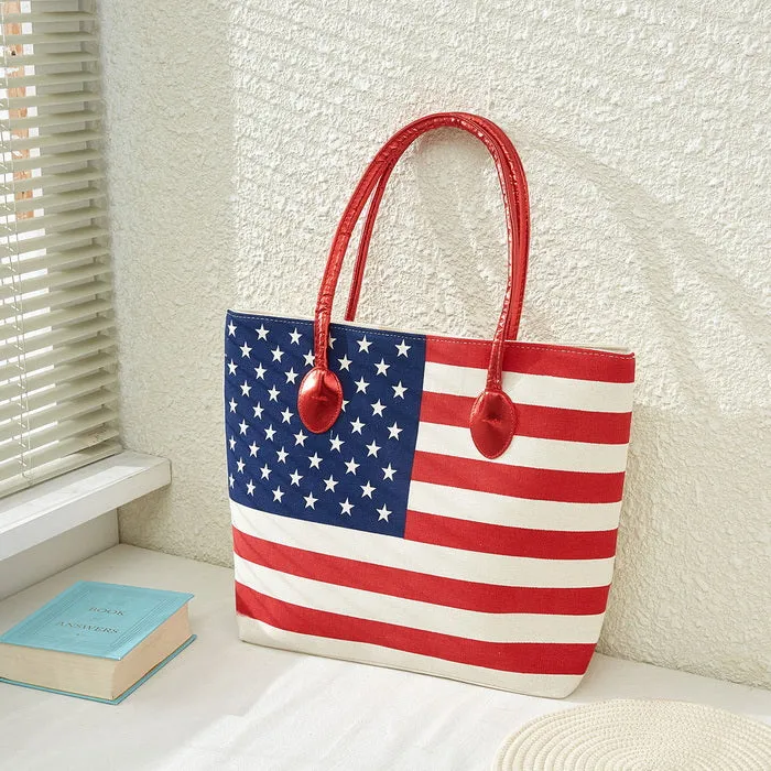 American Flag Tote Bag