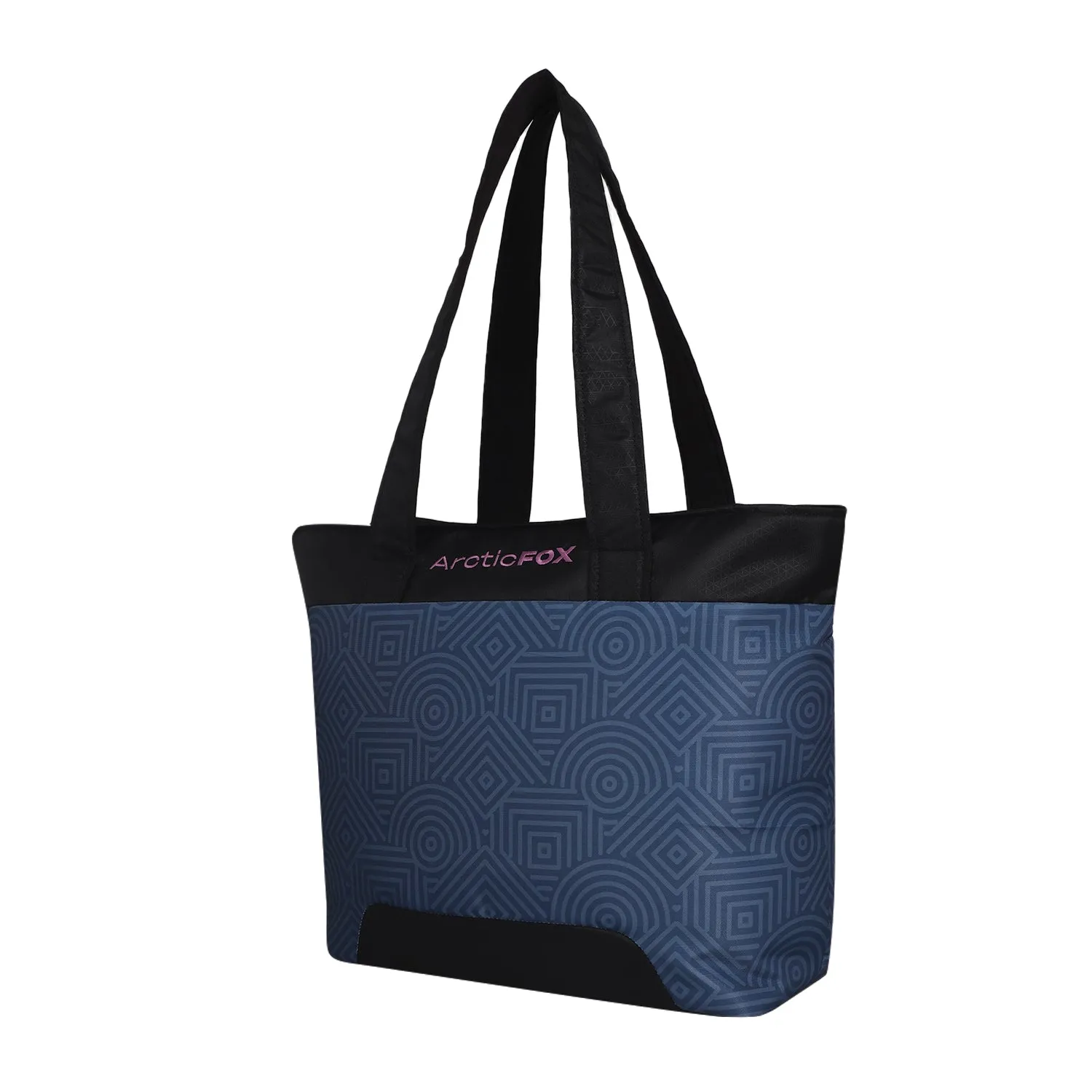 Arctic Fox Lattice Laptop Tote Bag For Women (Dark Denim)