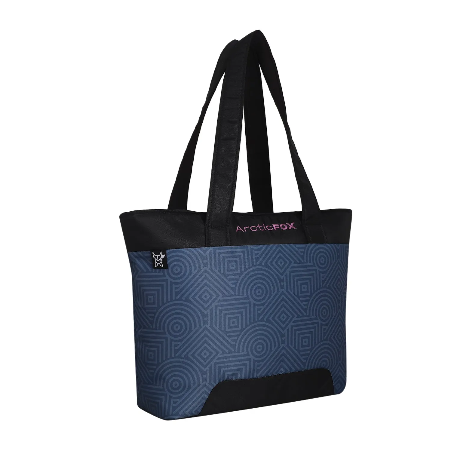 Arctic Fox Lattice Laptop Tote Bag For Women (Dark Denim)