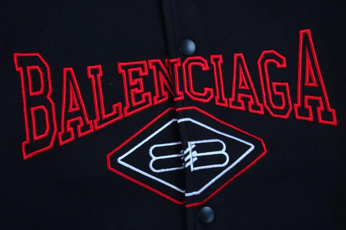 Balenciaga Black Varsity Jacket