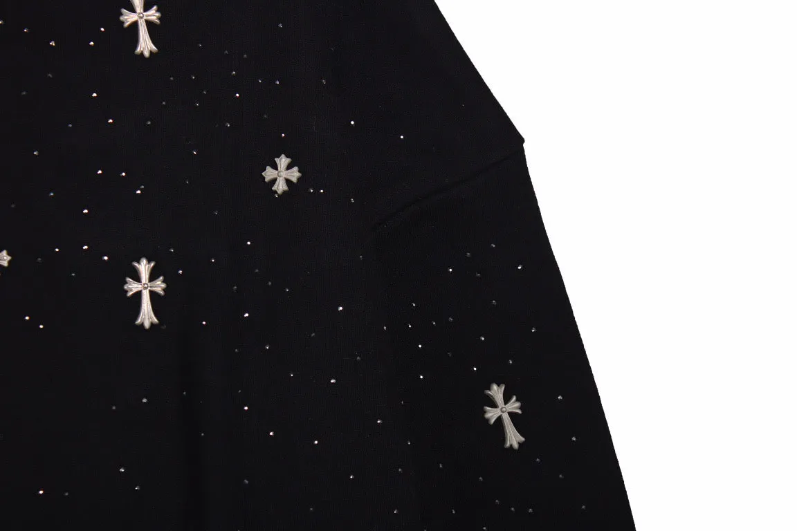 Balenciaga Embellished Sweatshirt - Black