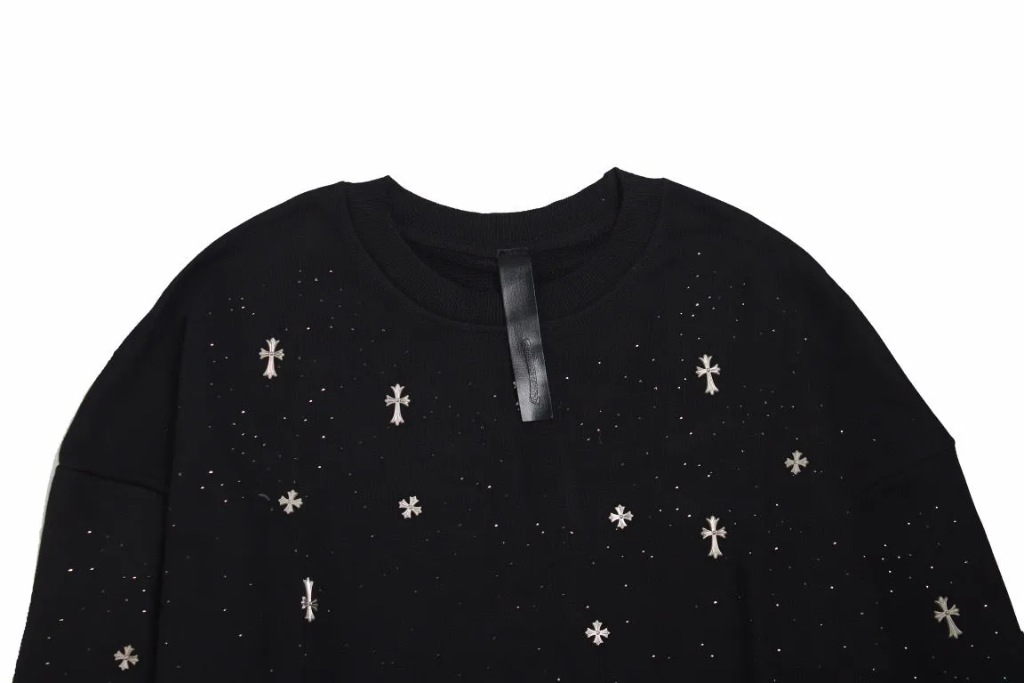 Balenciaga Embellished Sweatshirt - Black