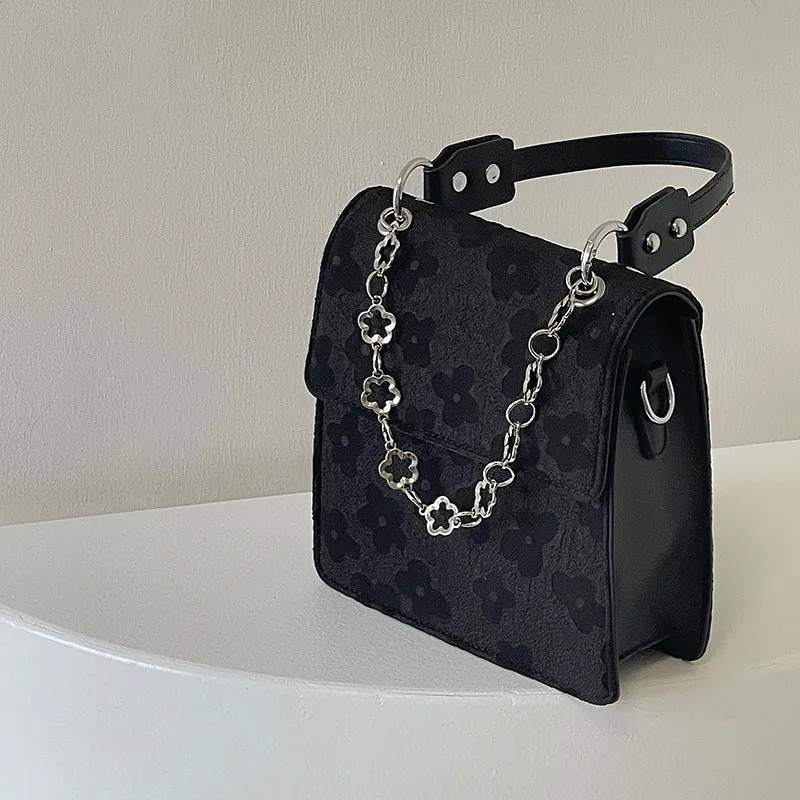 Black Daisy Bag