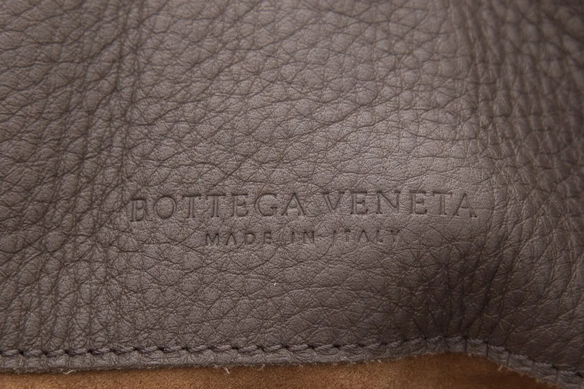 Bottega Veneta Grey Leather Tote Handbag