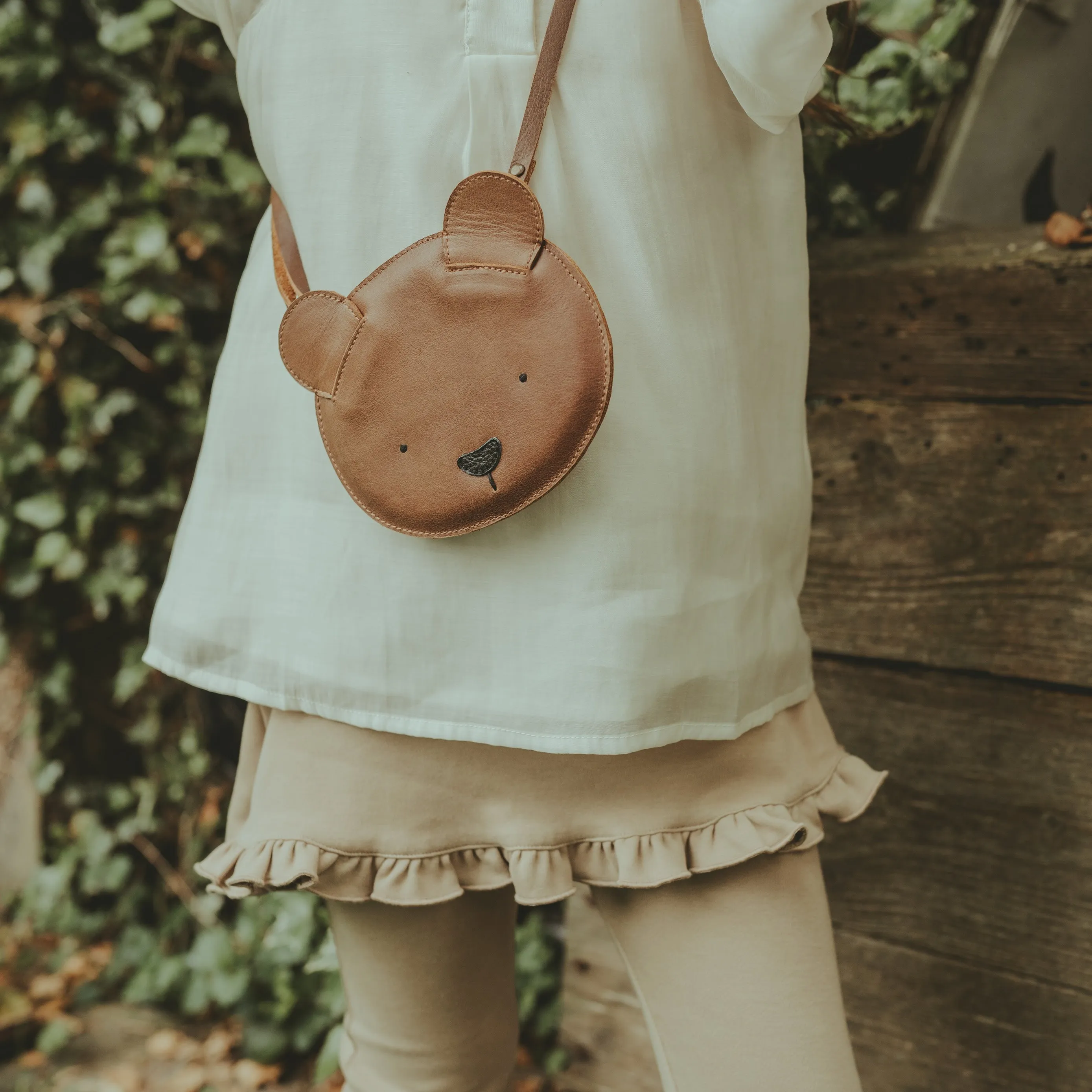 Britta Classic Purse | Bear | Cognac Classic Leather