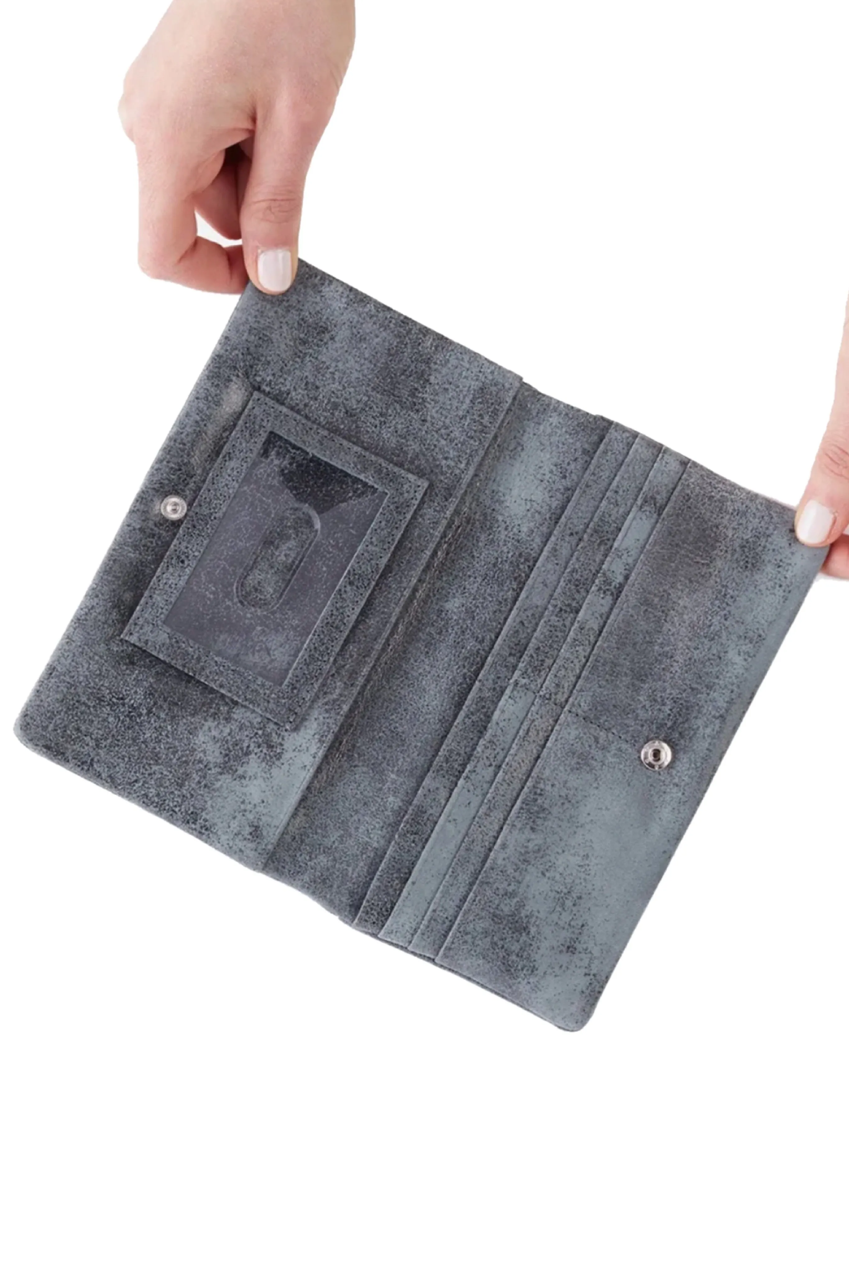 Buffed hide Lumen Continental wallet