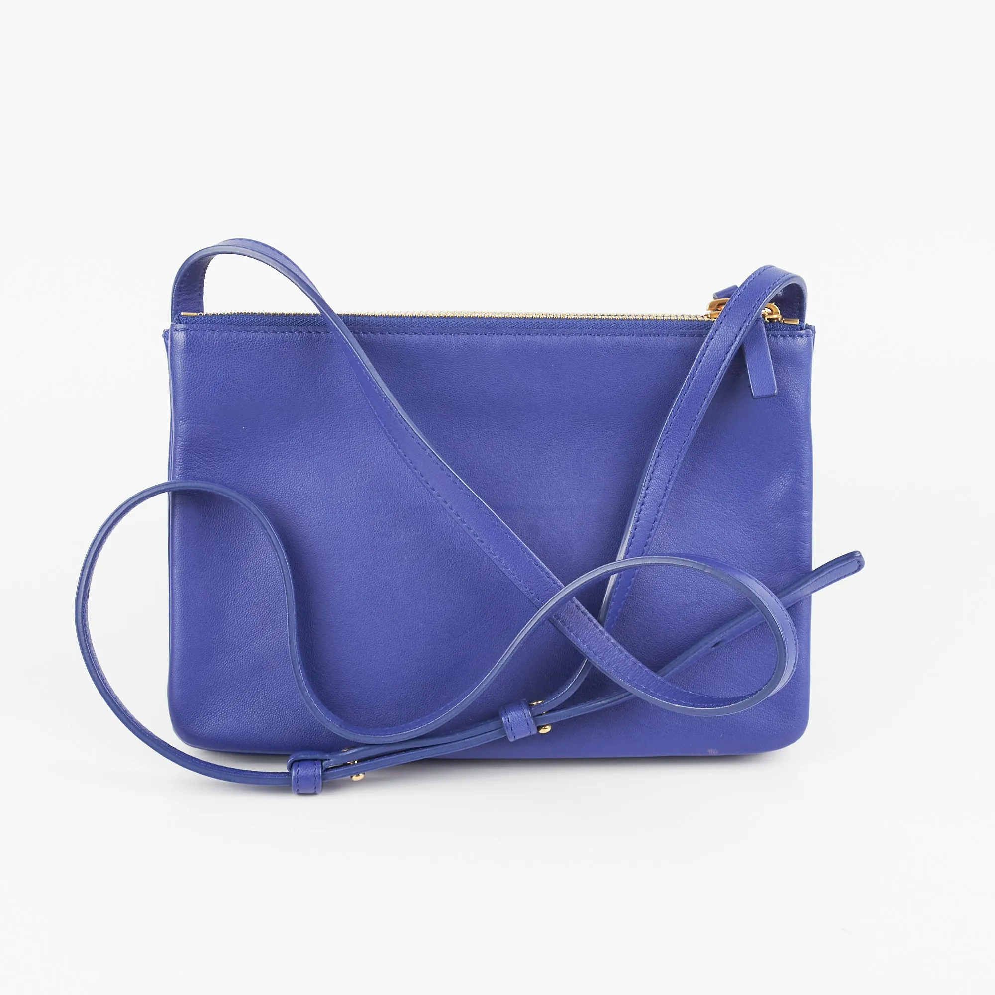 Celine Trio Bag Blue Crossbody