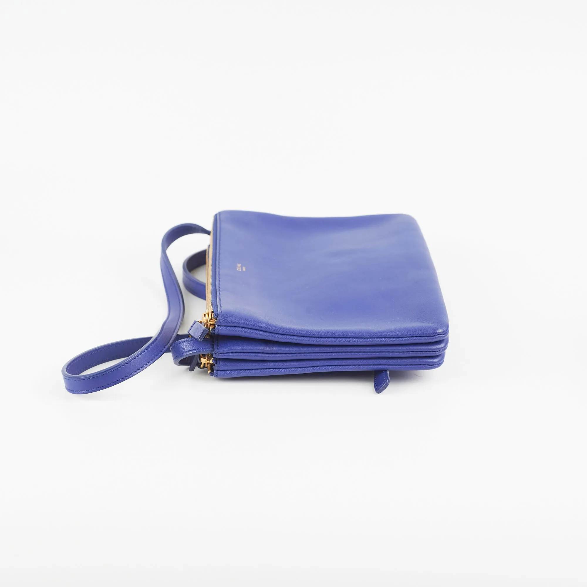 Celine Trio Bag Blue Crossbody