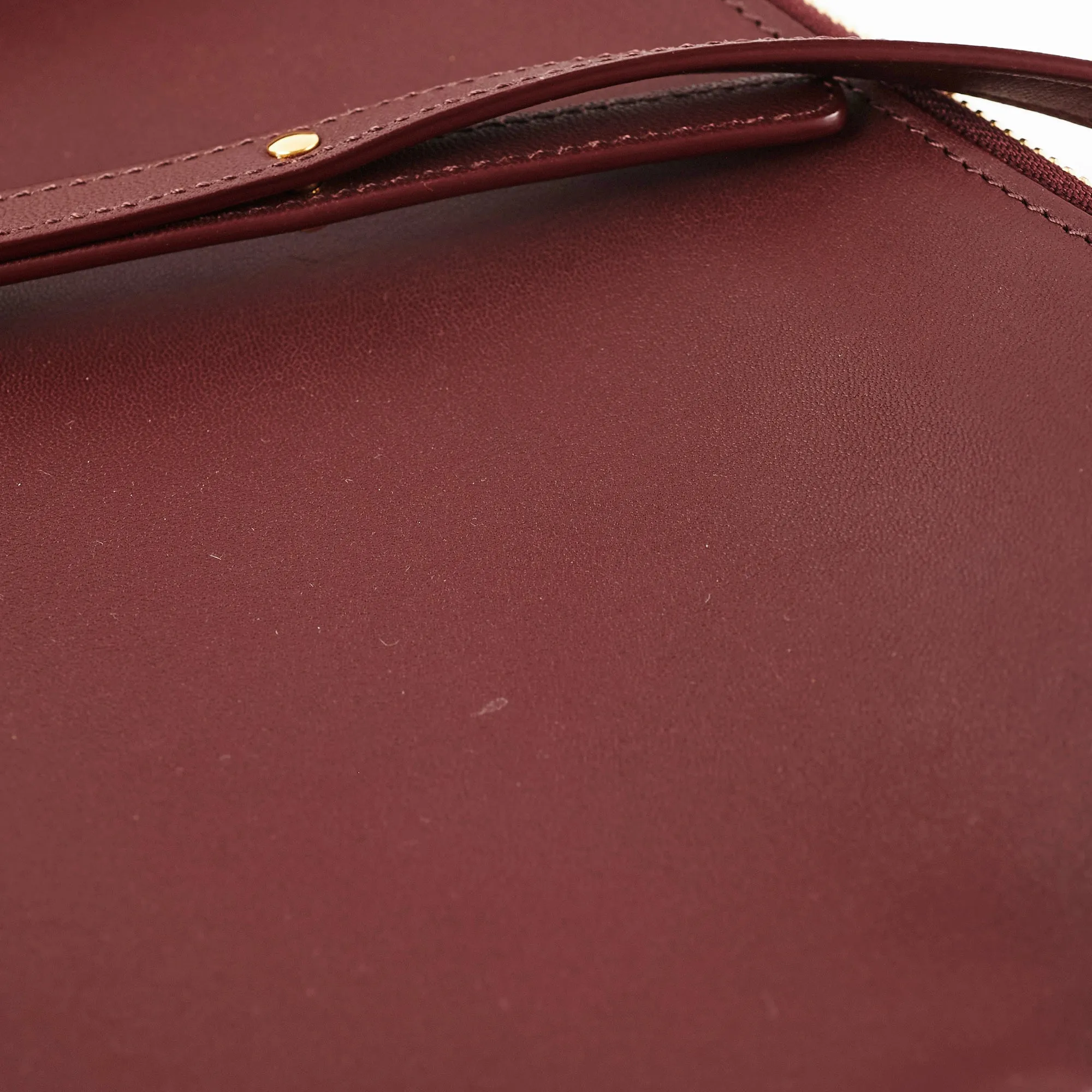 Celine Trio Burgundy Crossbody Bag