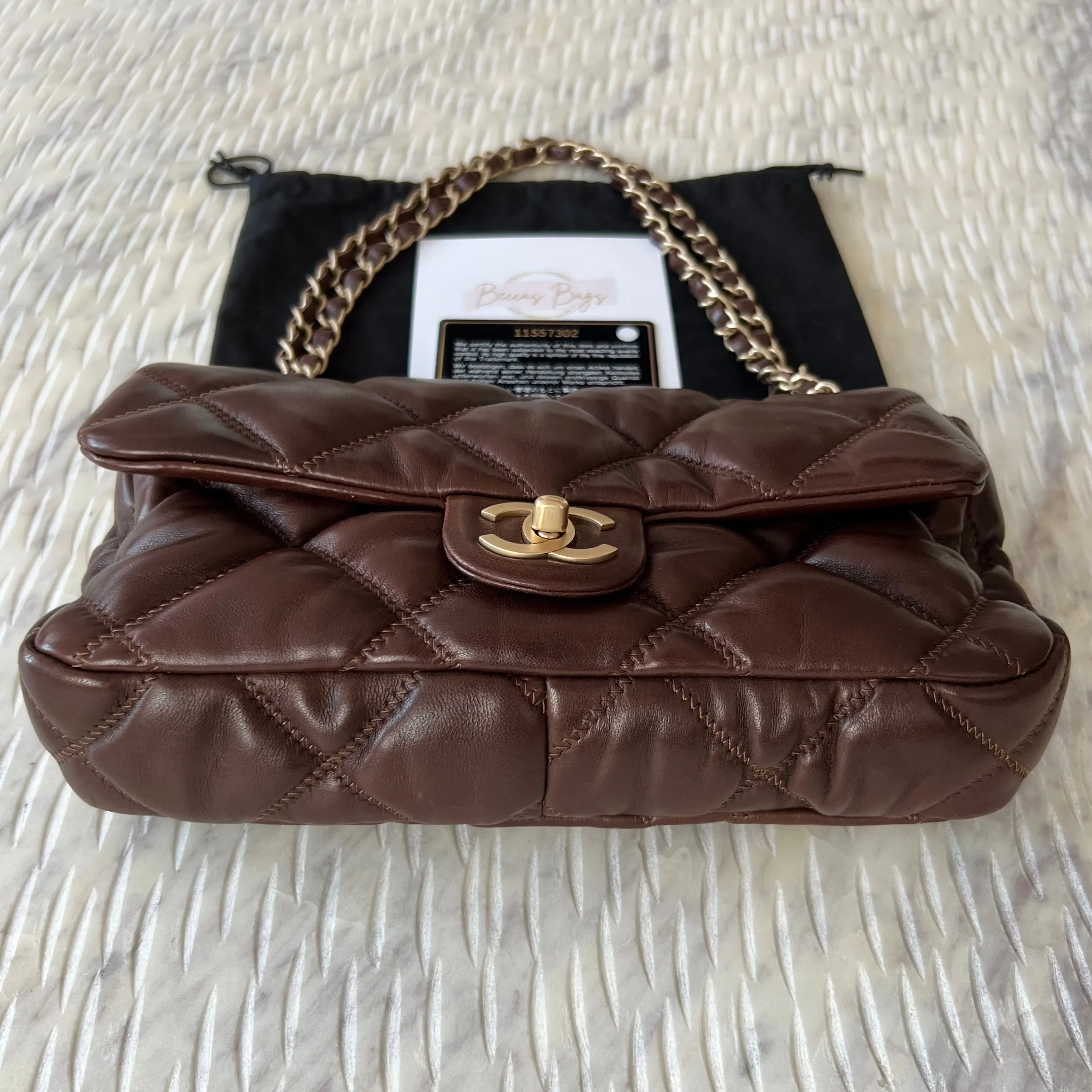 Chanel Bubble Quilted 2.55 Single Flap Bag