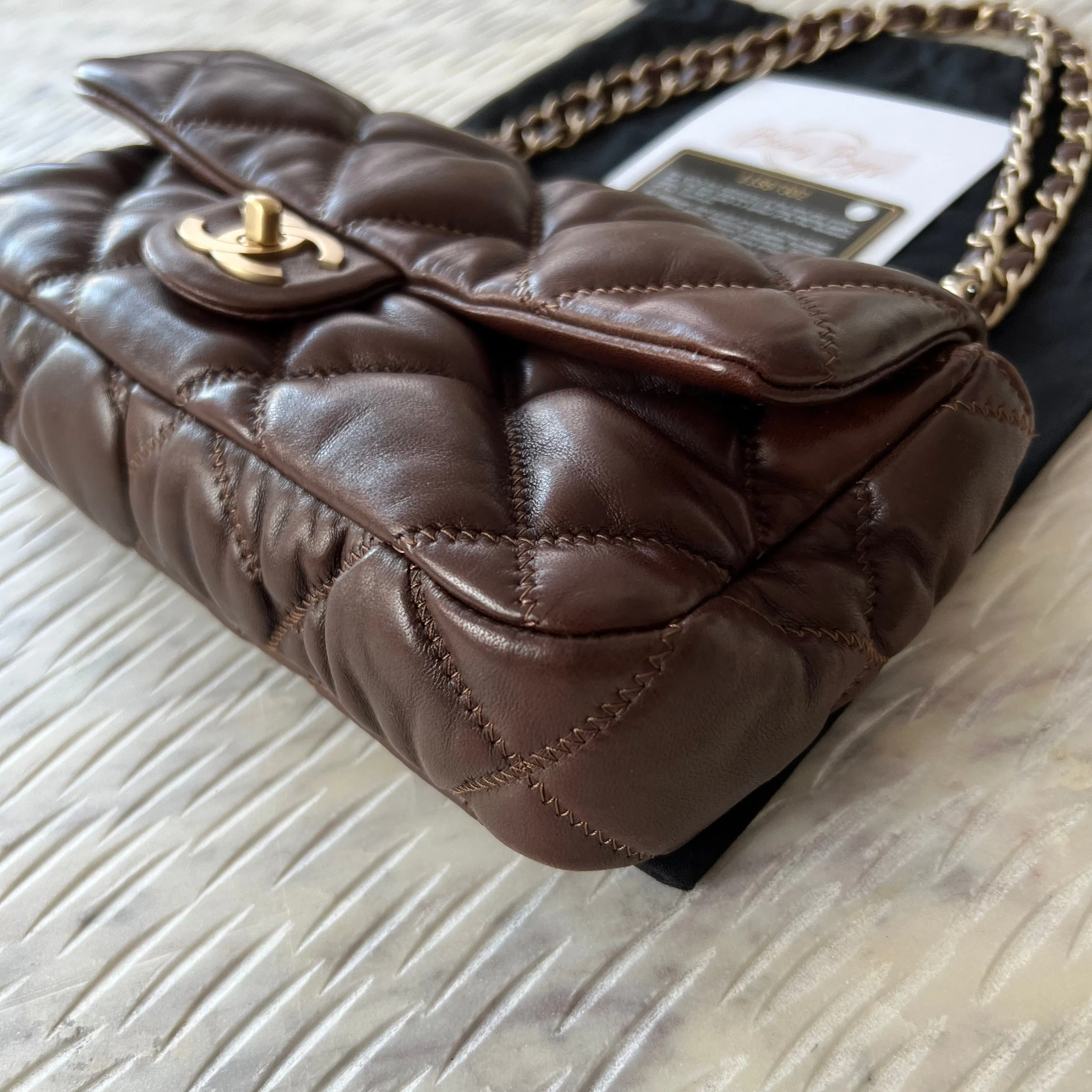 Chanel Bubble Quilted 2.55 Single Flap Bag