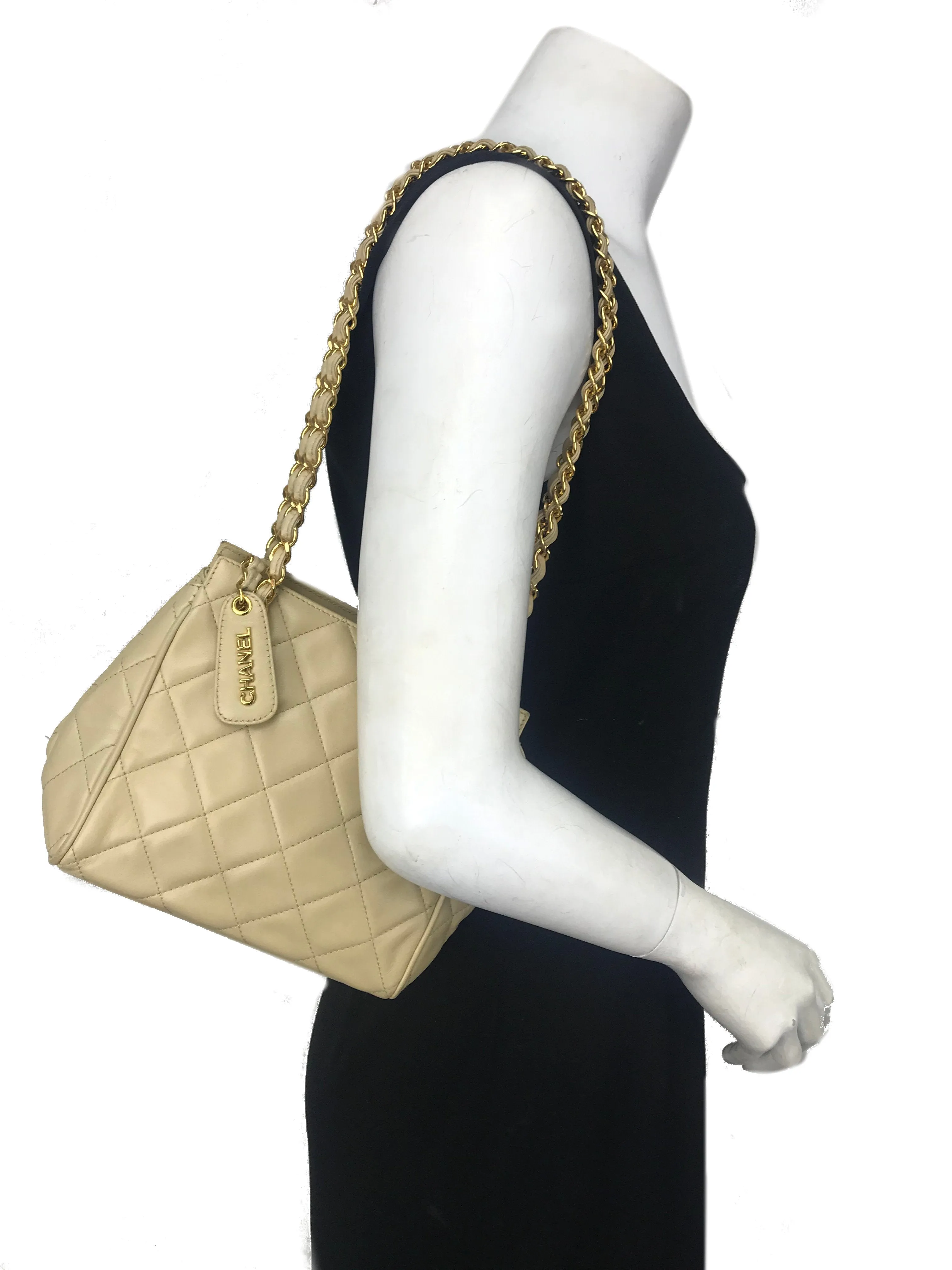 Chanel Vintage Lambskin Quilted Shoulder Bag