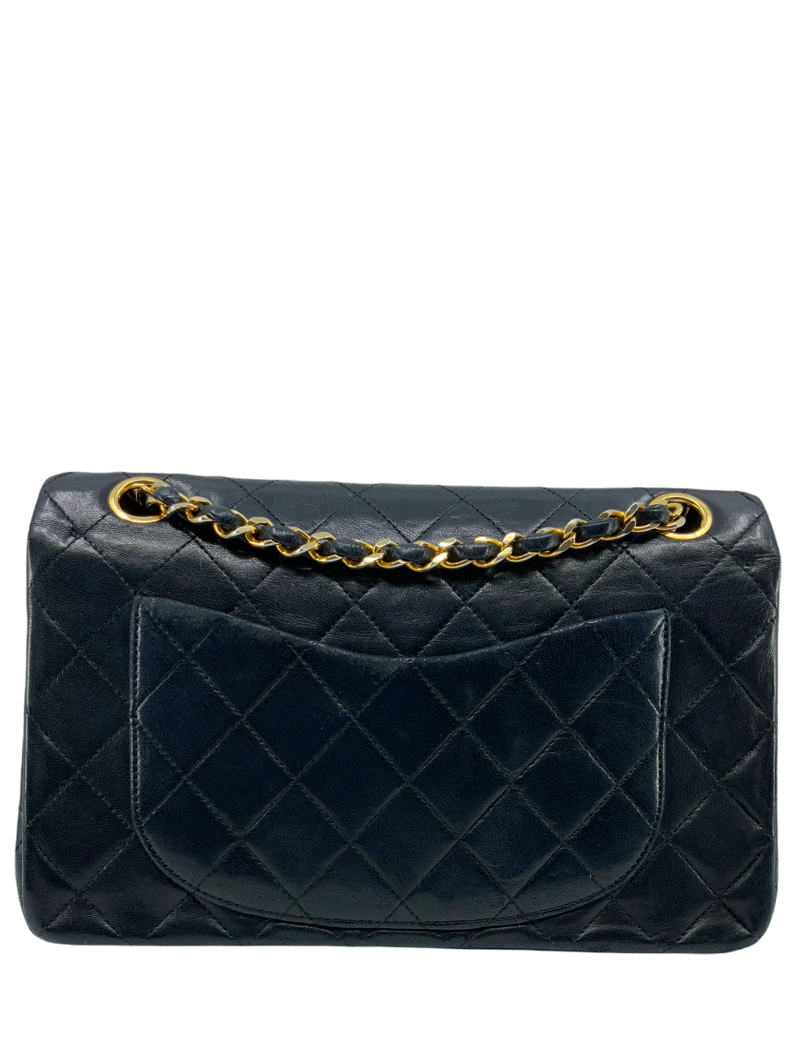 Chanel Vintage Quilted Lambskin Small Classic Double Flap Bag