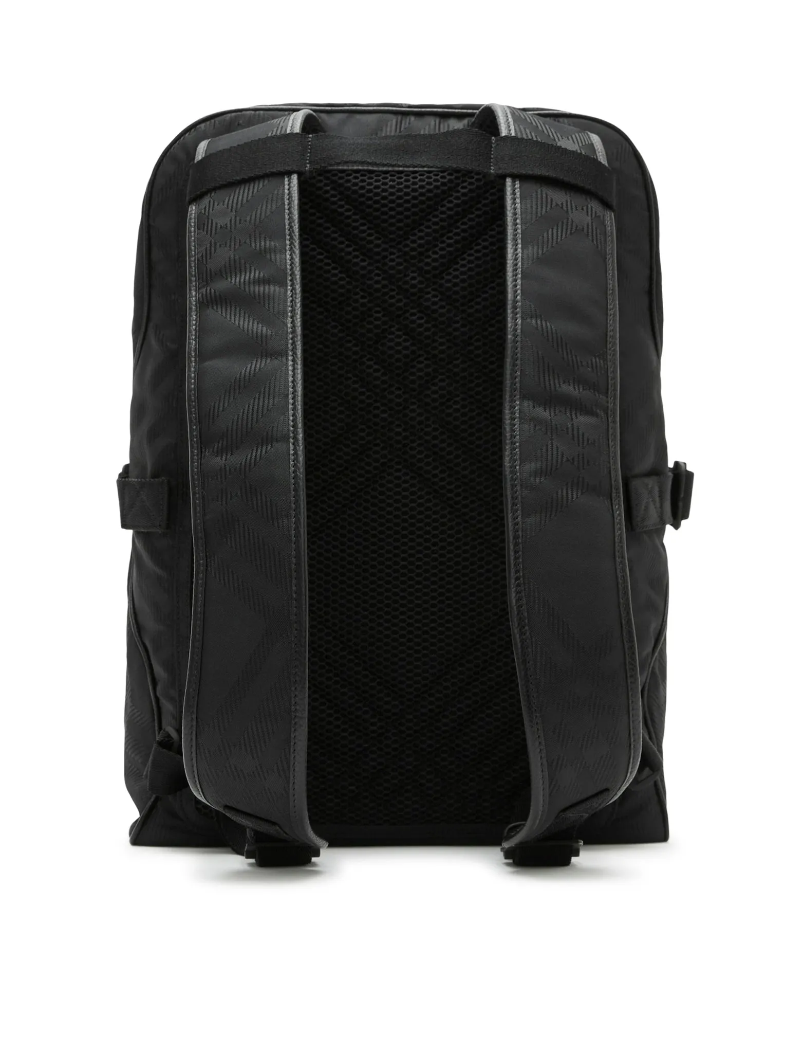 Check jacquard backpack