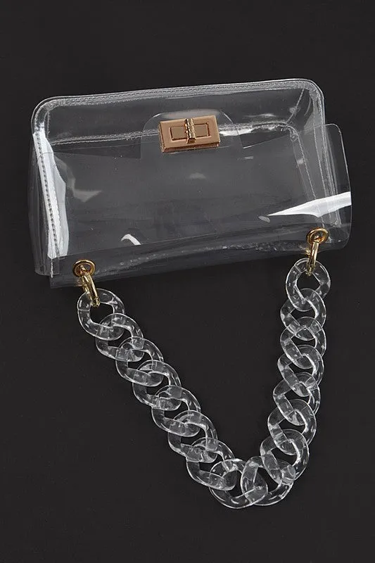 Clear Chain Transparent Purse