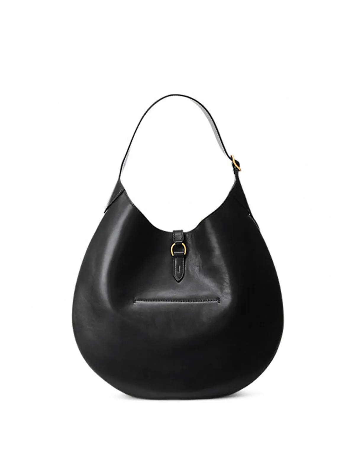 Curved Buckle Shoulder Bag