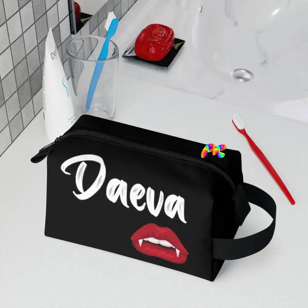 Daeva With Vampire Teeth Toiletry Bag