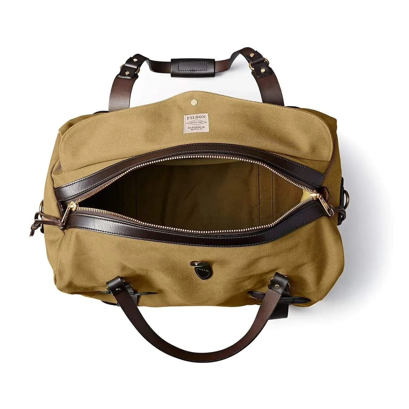 Filson Medium Rugged Twill Duffle Bag Tan