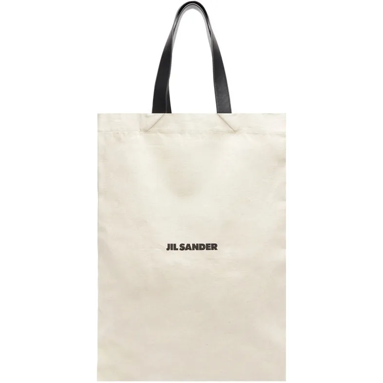 Flat Shopper Grande Linen, Off White