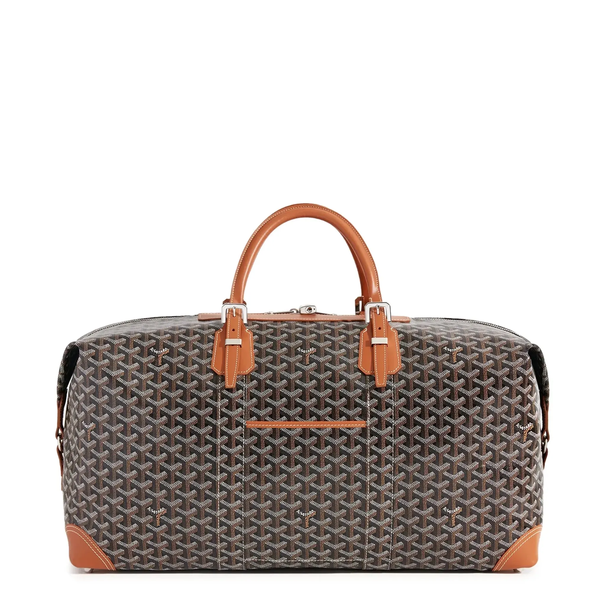 Goyard Bowling 55 Black Tan Bag