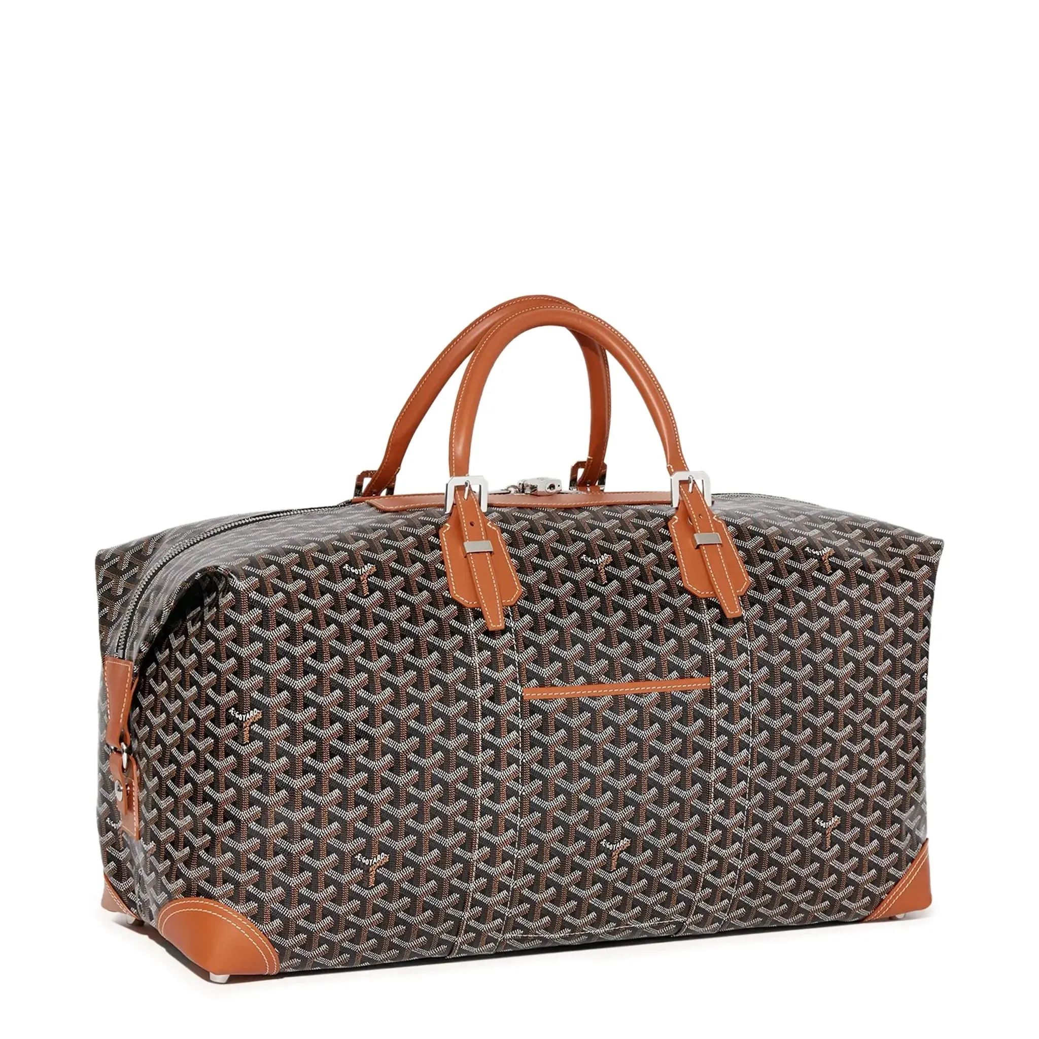 Goyard Bowling 55 Black Tan Bag