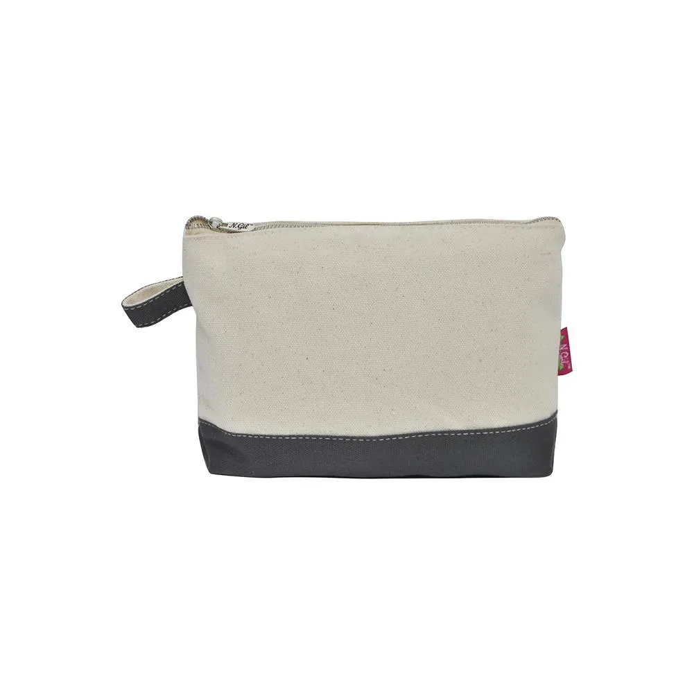 Gray NGIL Large Jute Cosmetic Case