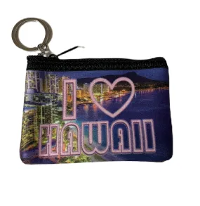 Hawaii City View Coin Pouch