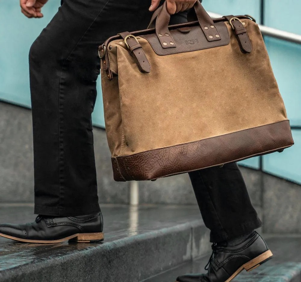 Heritage Waxed Canvas Lineman Duffle Bag