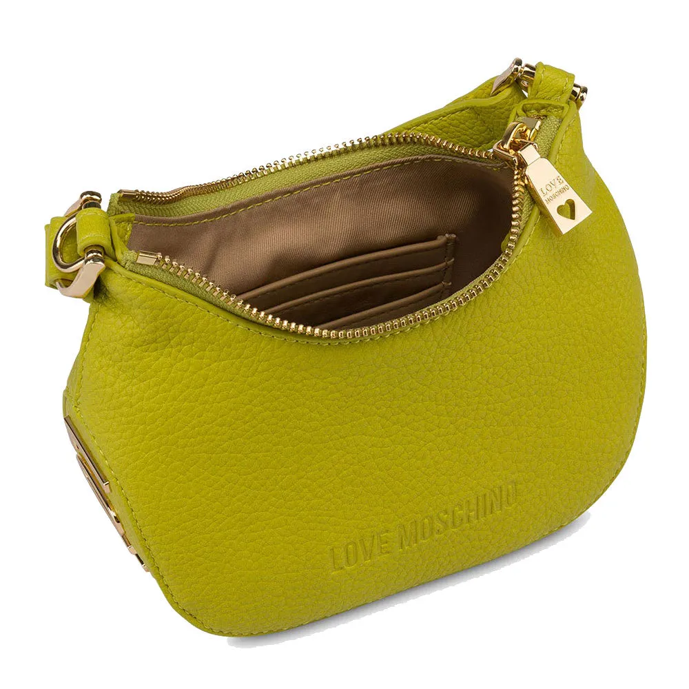 Hobo Bag Small LOVE MOSCHINO linea Giant Logo color Lime