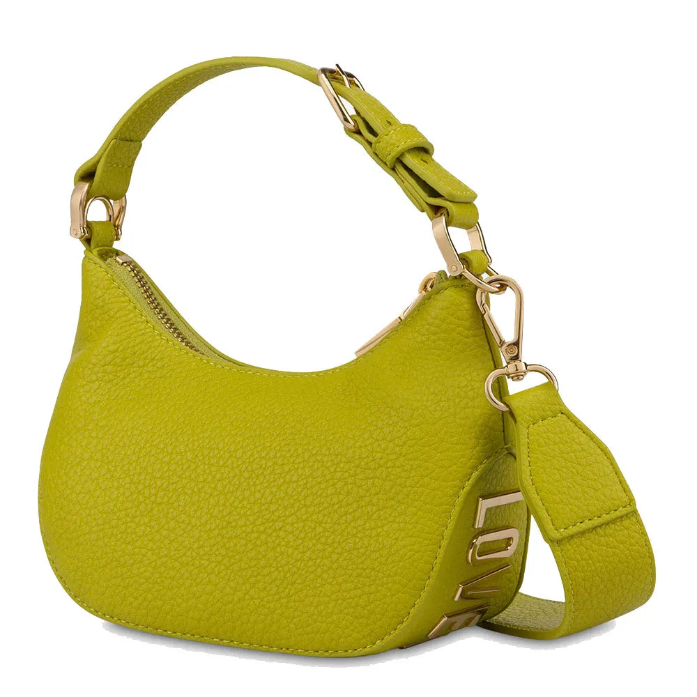 Hobo Bag Small LOVE MOSCHINO linea Giant Logo color Lime