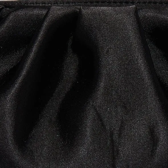 JET MARLOWE SATIN EVENING POUCH