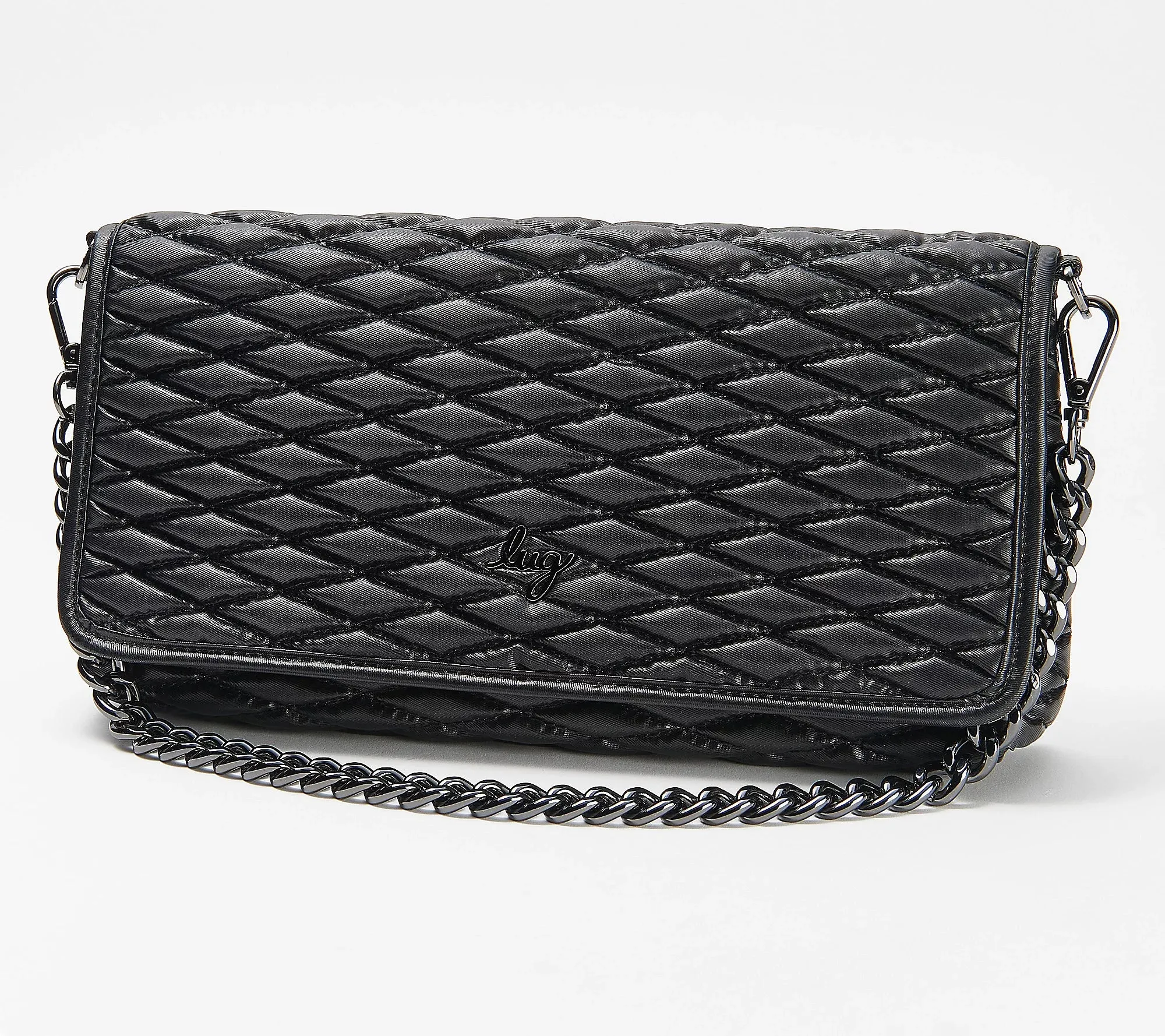 Lug Strut -Metallic Quilted Shoulder Bag