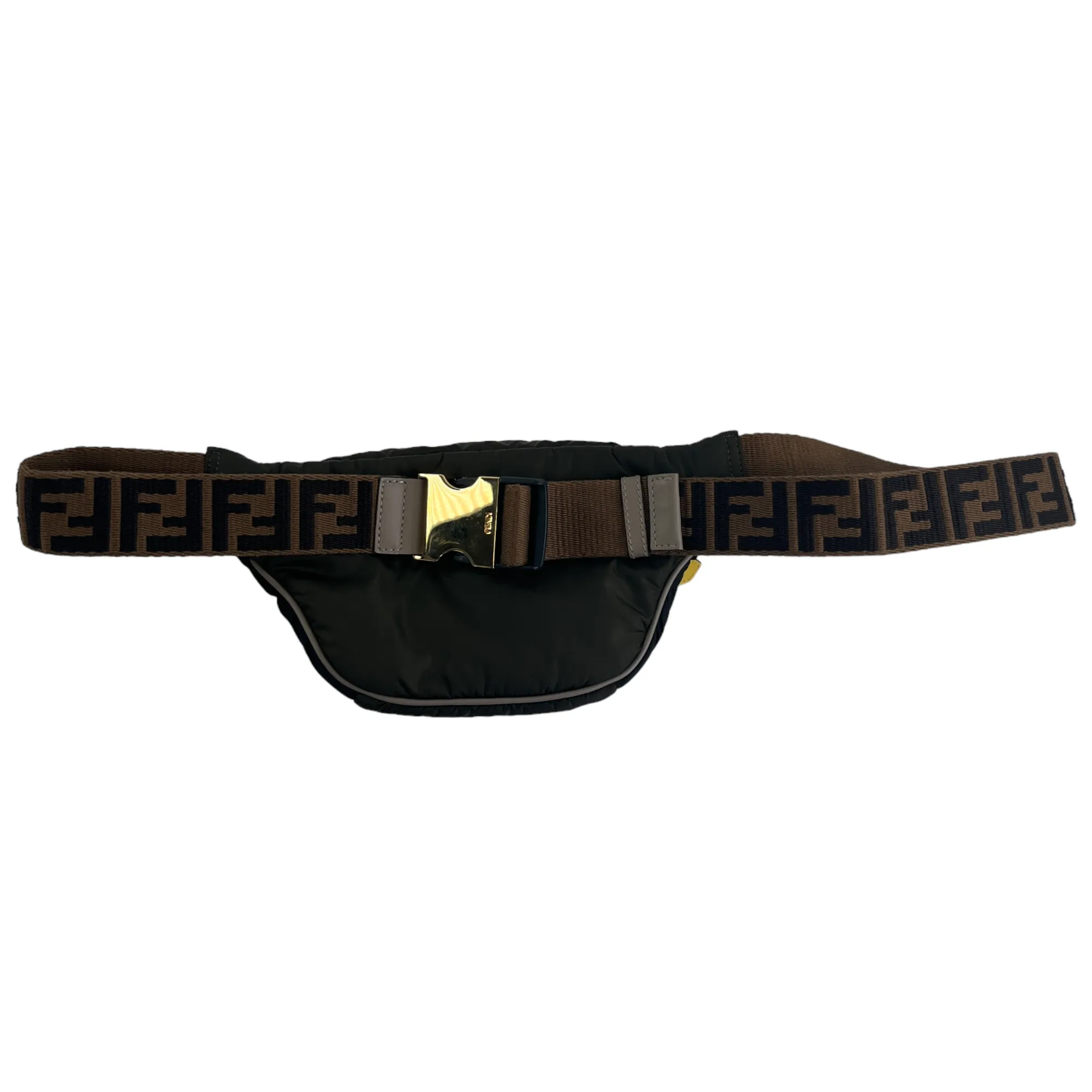 Men's Ff Monogram Belt Bag Black