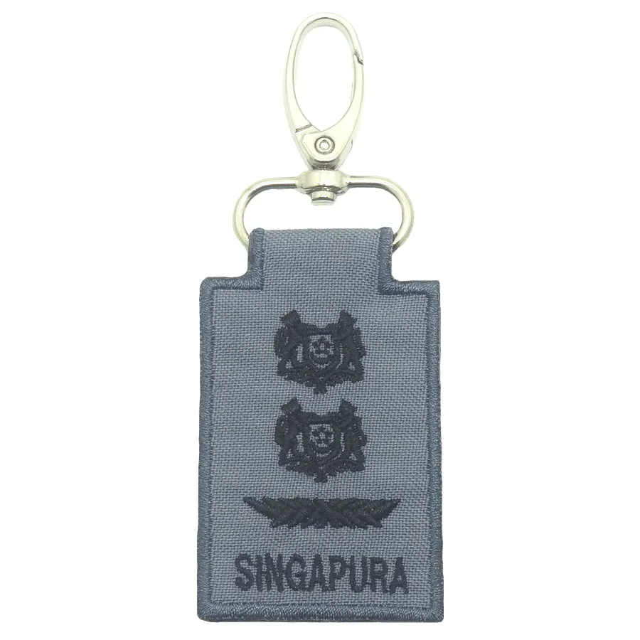 MINI RSN / RSAF RANK KEYCHAIN - SLTC (GRAY)