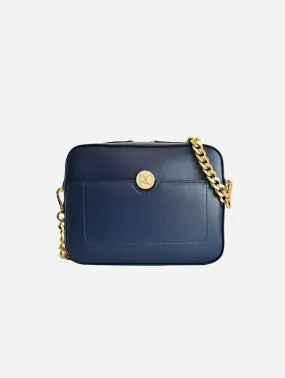 Nomad Apple Leather Vegan Crossbody Bag | Navy