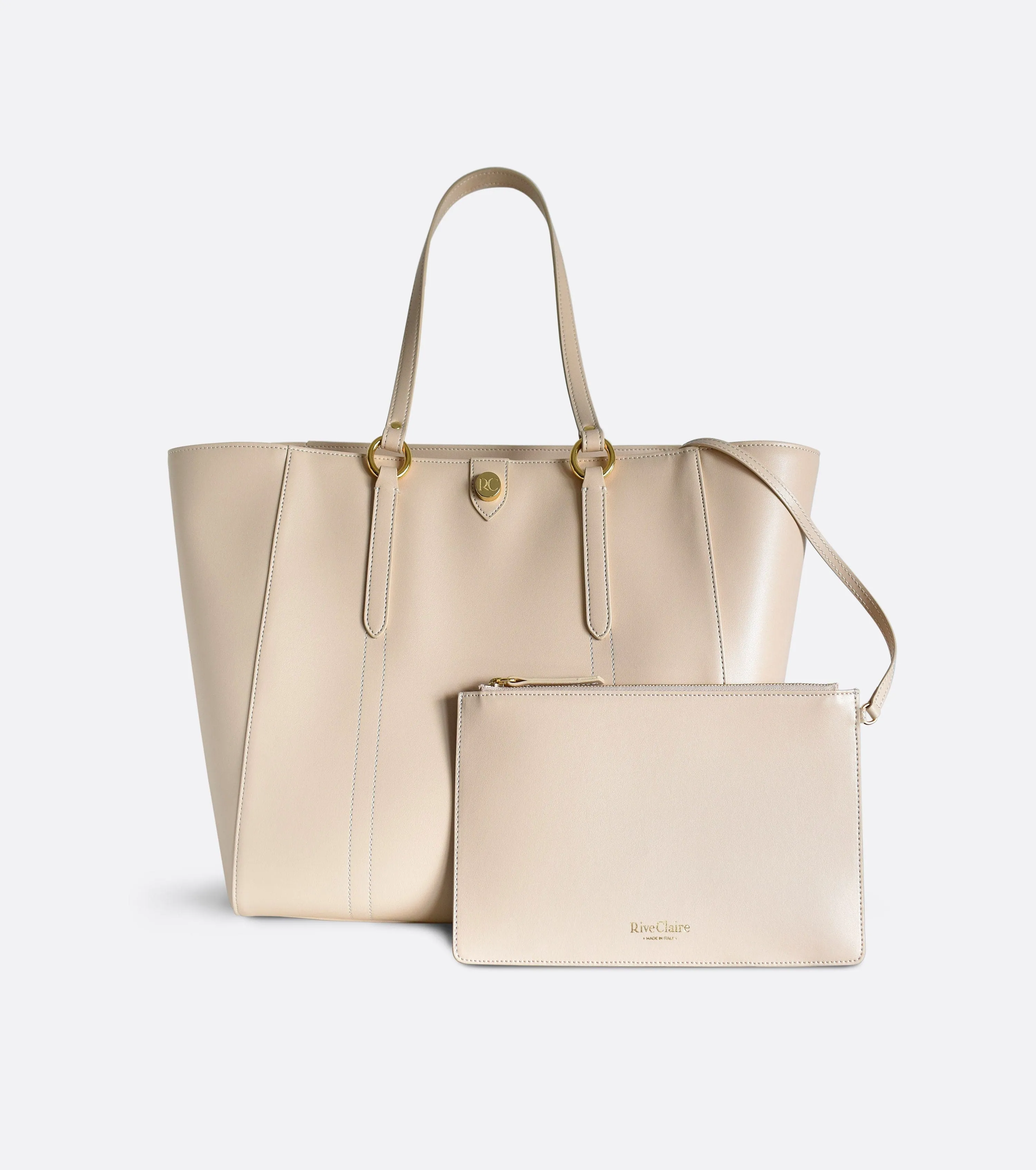 Nomad Apple Leather Vegan Tote Bag | Beige