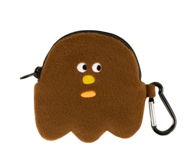 Orange Brown Blue Airpods Pouches Cute Characters Purses Handbags Soft Wallets Earphone Accessories Coins Travel