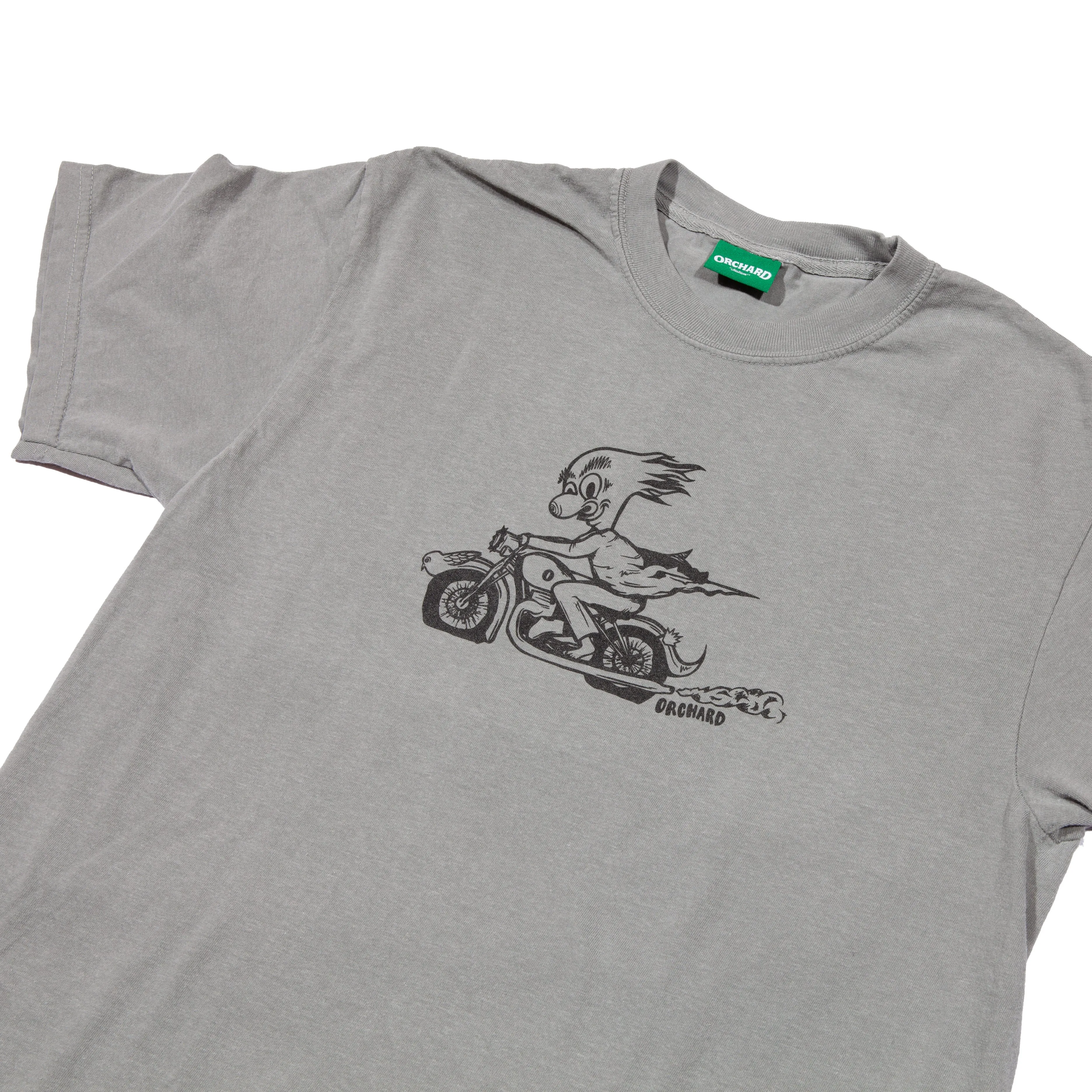 Orchard Motor Away Tee Granite Garment Dyed