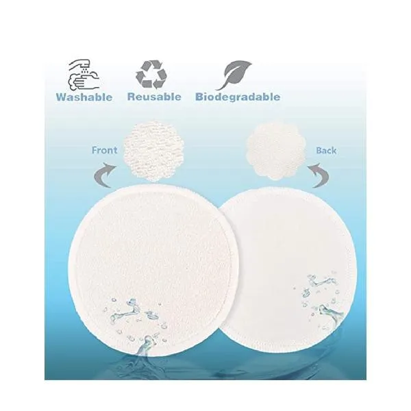 Organic Cotton Pack of 6 Nursing Pads With Washing Bag