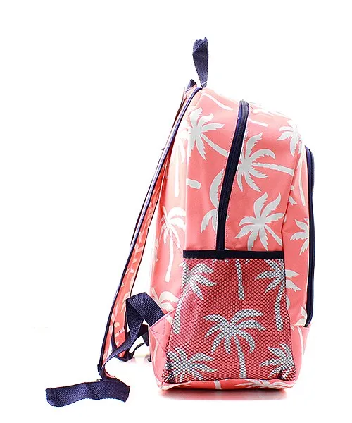 Personalized Navy Palm Tree backpack- Monogrammed backpack