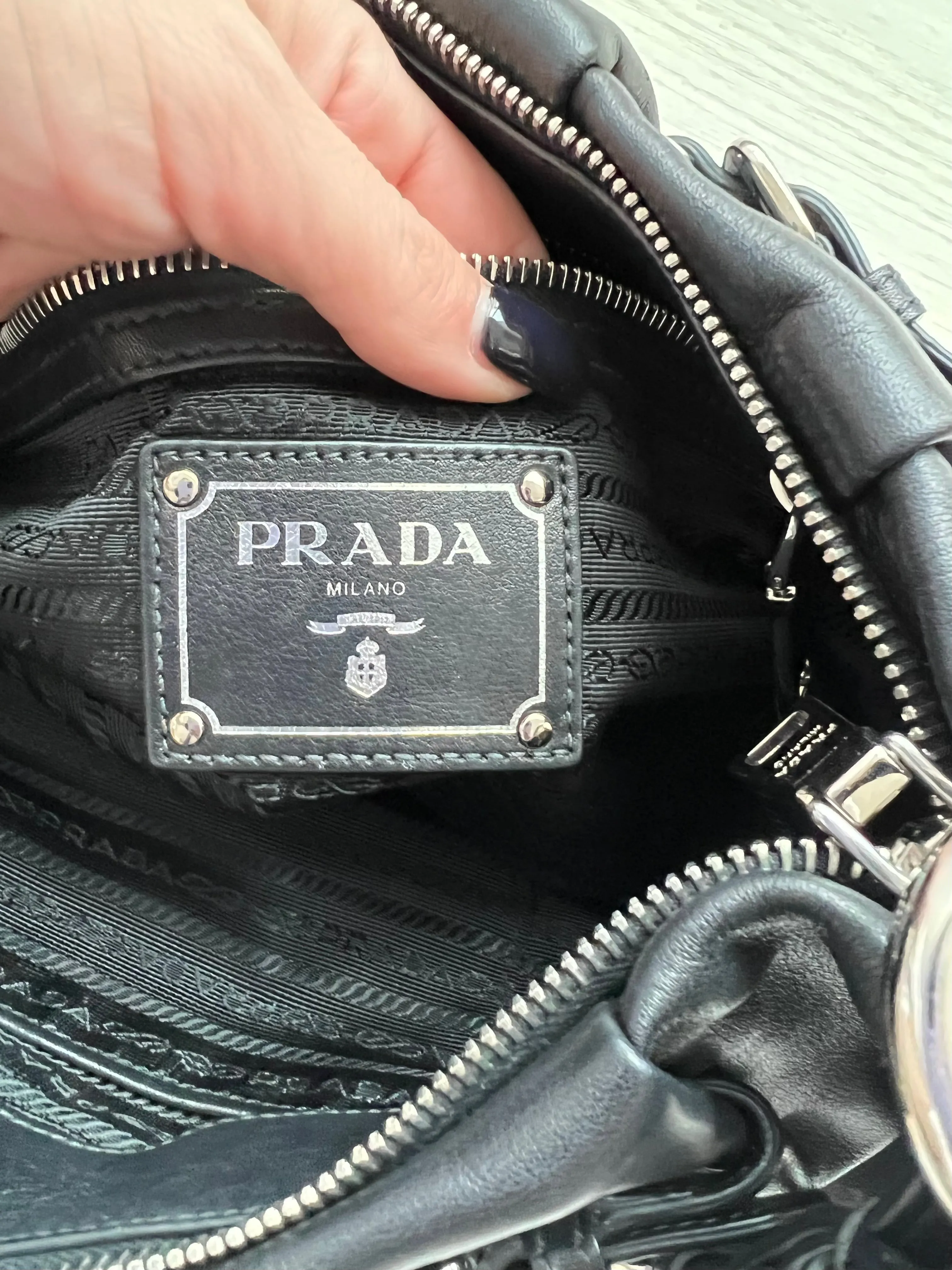 Prada Nappa Leather Shoulder Bag