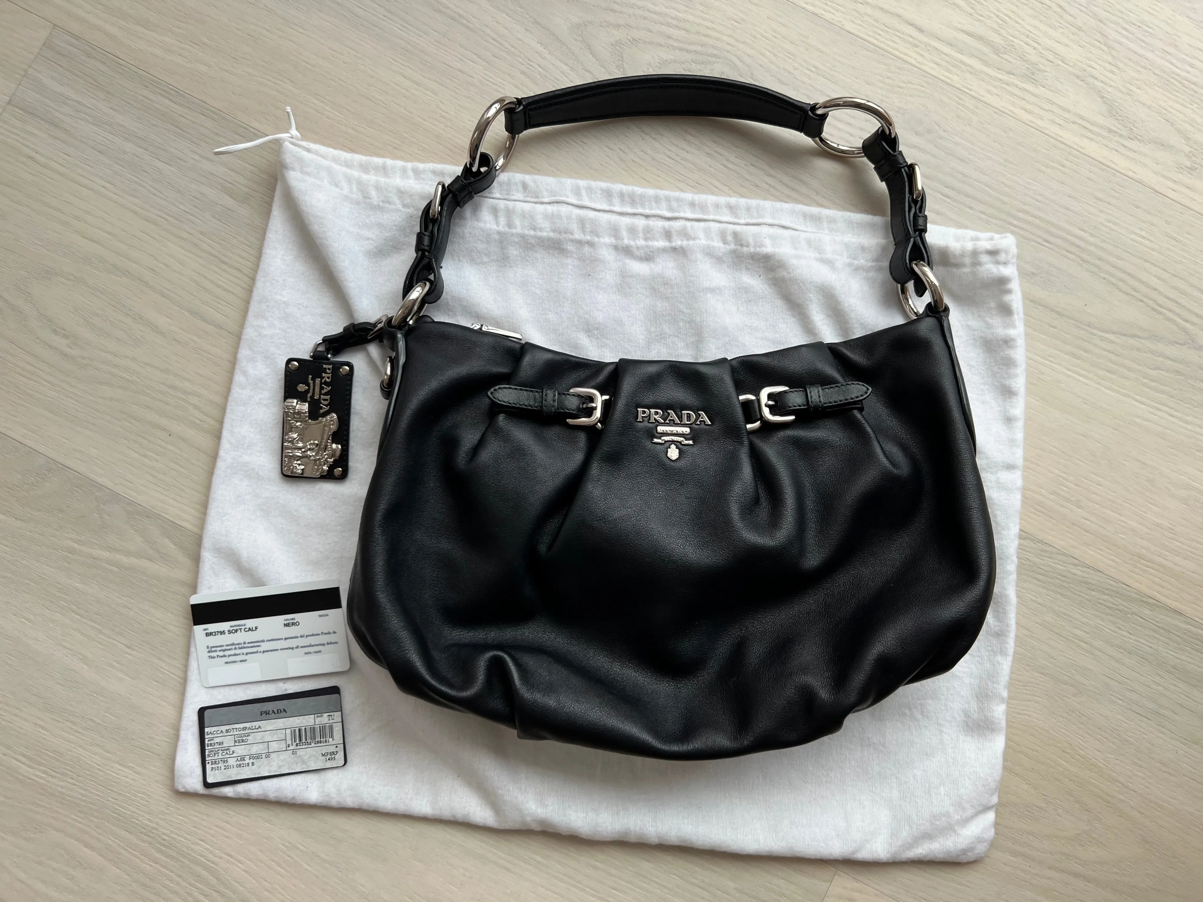 Prada Nappa Leather Shoulder Bag