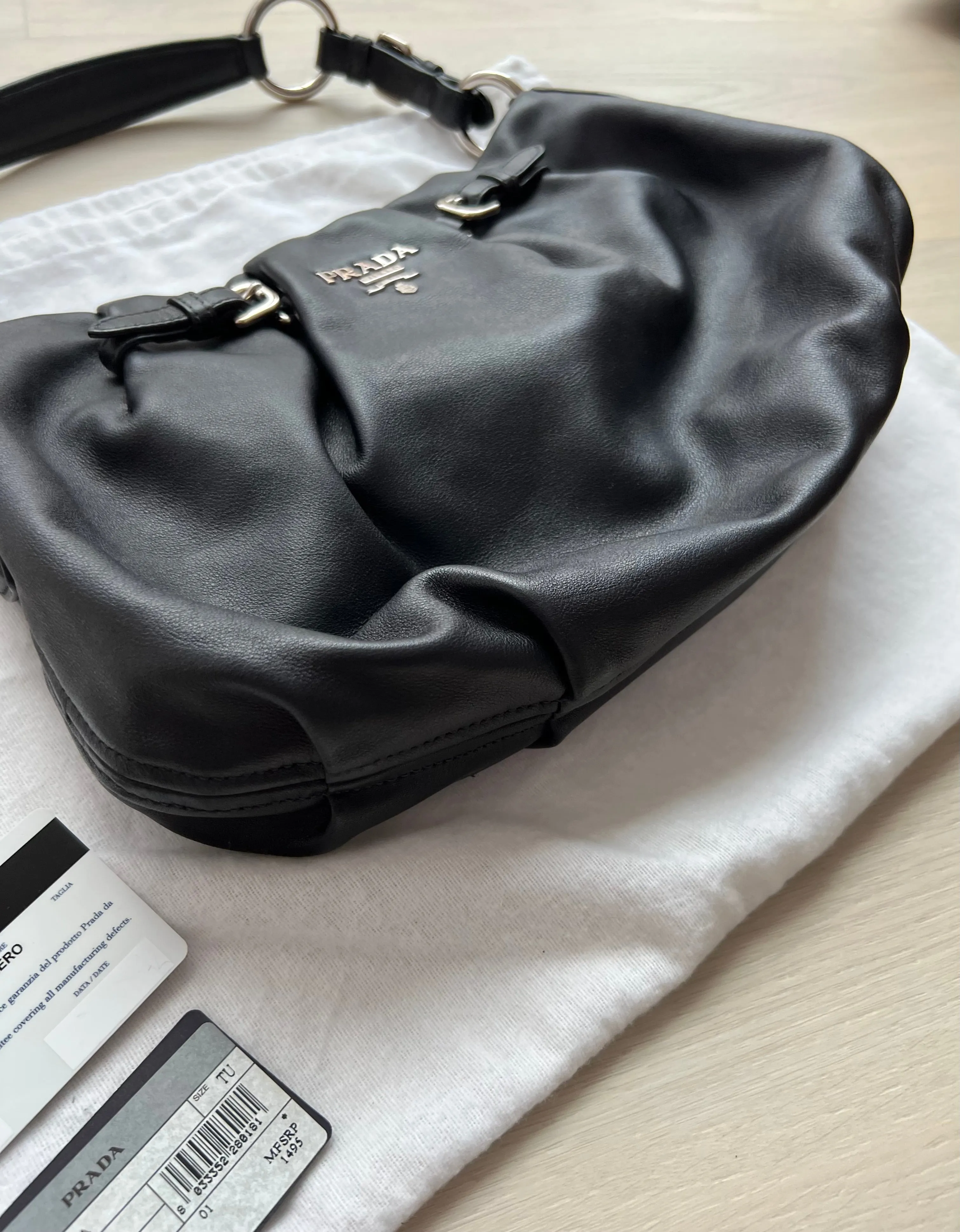 Prada Nappa Leather Shoulder Bag