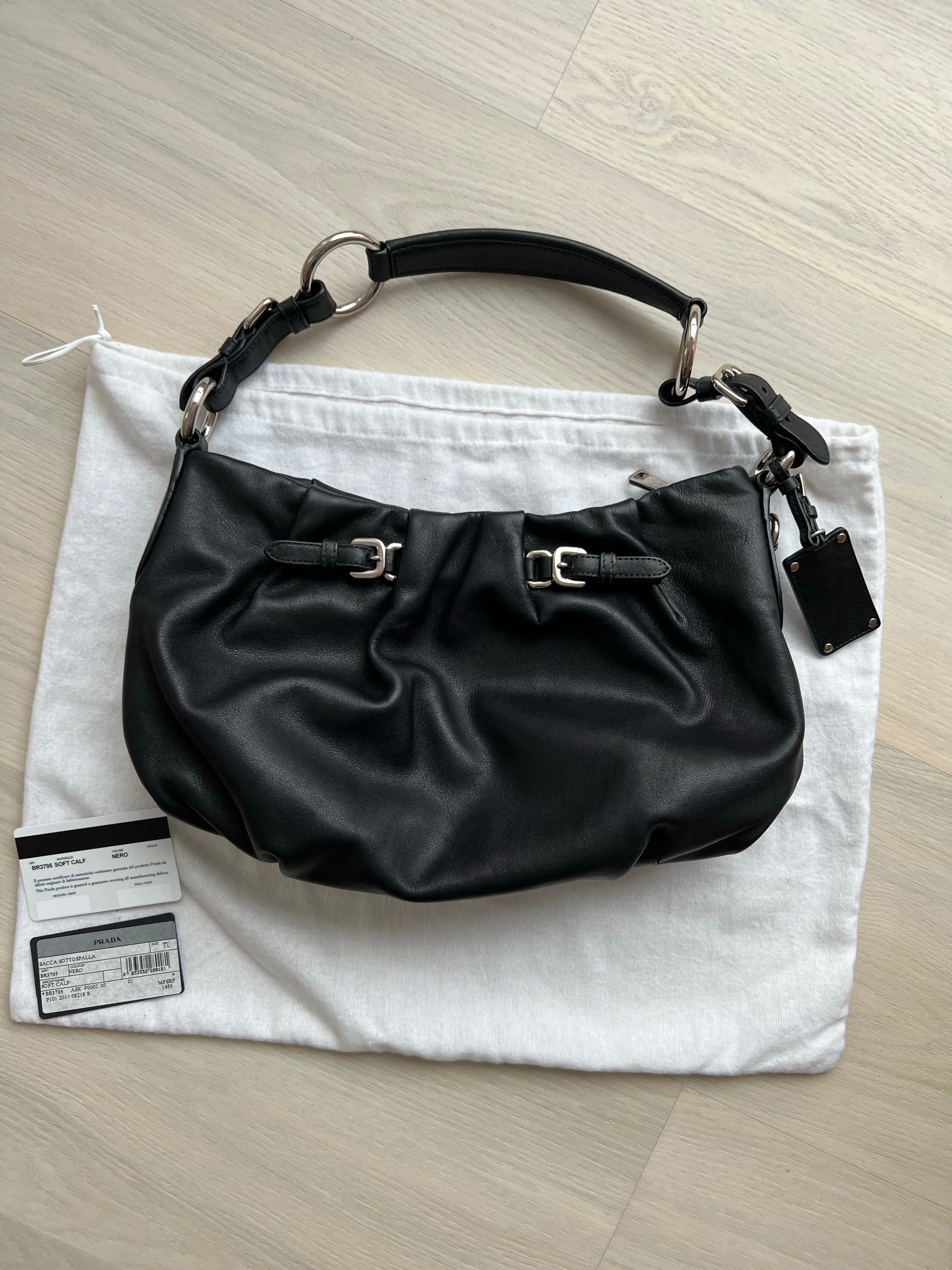 Prada Nappa Leather Shoulder Bag