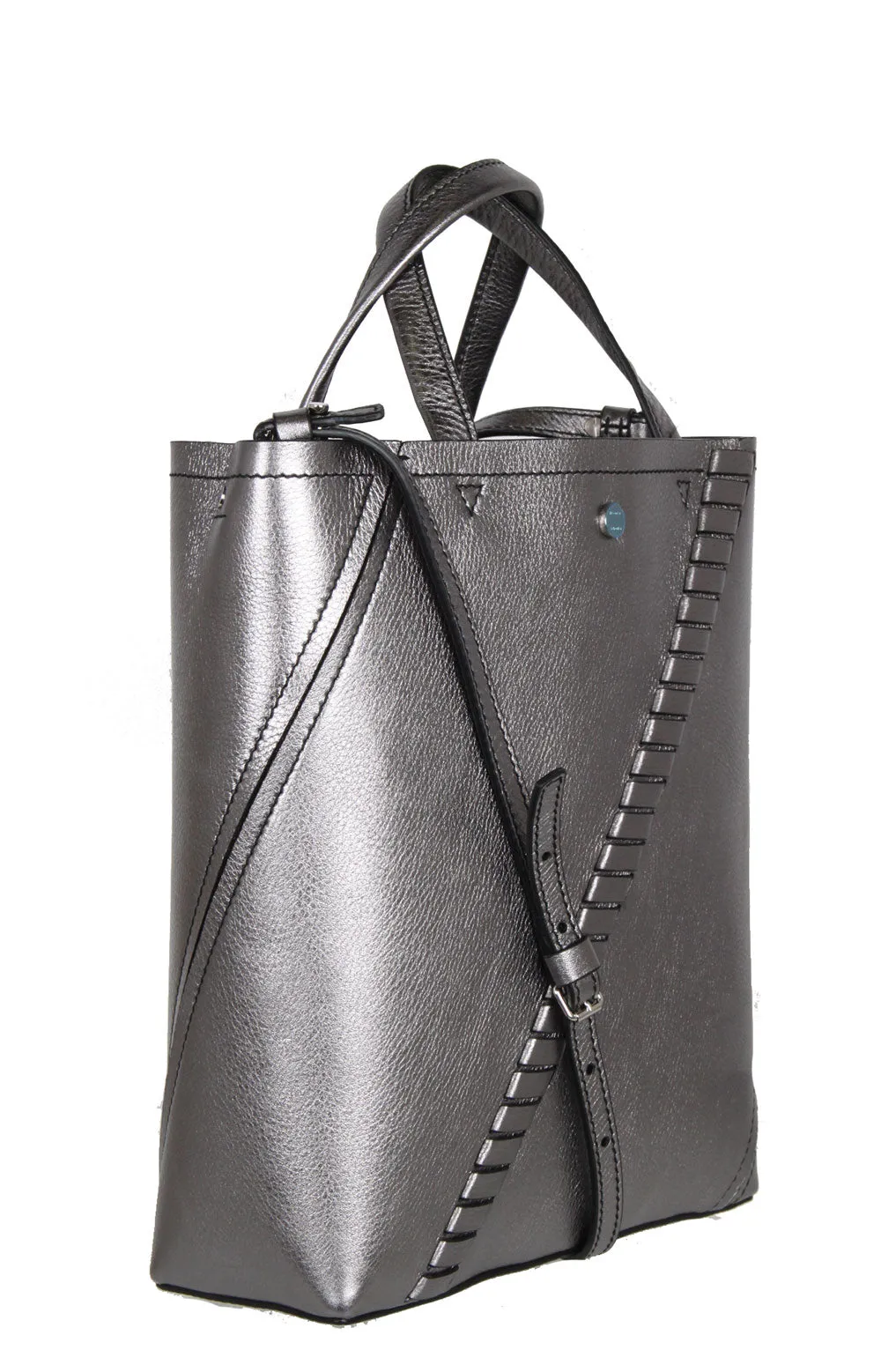 PS Hex Tote Metal, Dark Silver