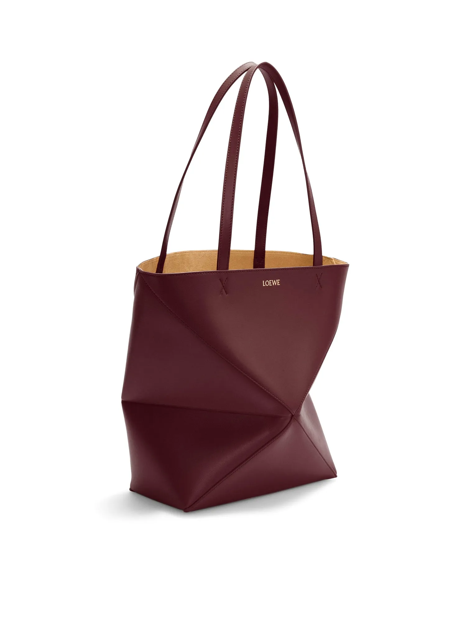 Puzzle Fold Tote bag in shiny calfskin