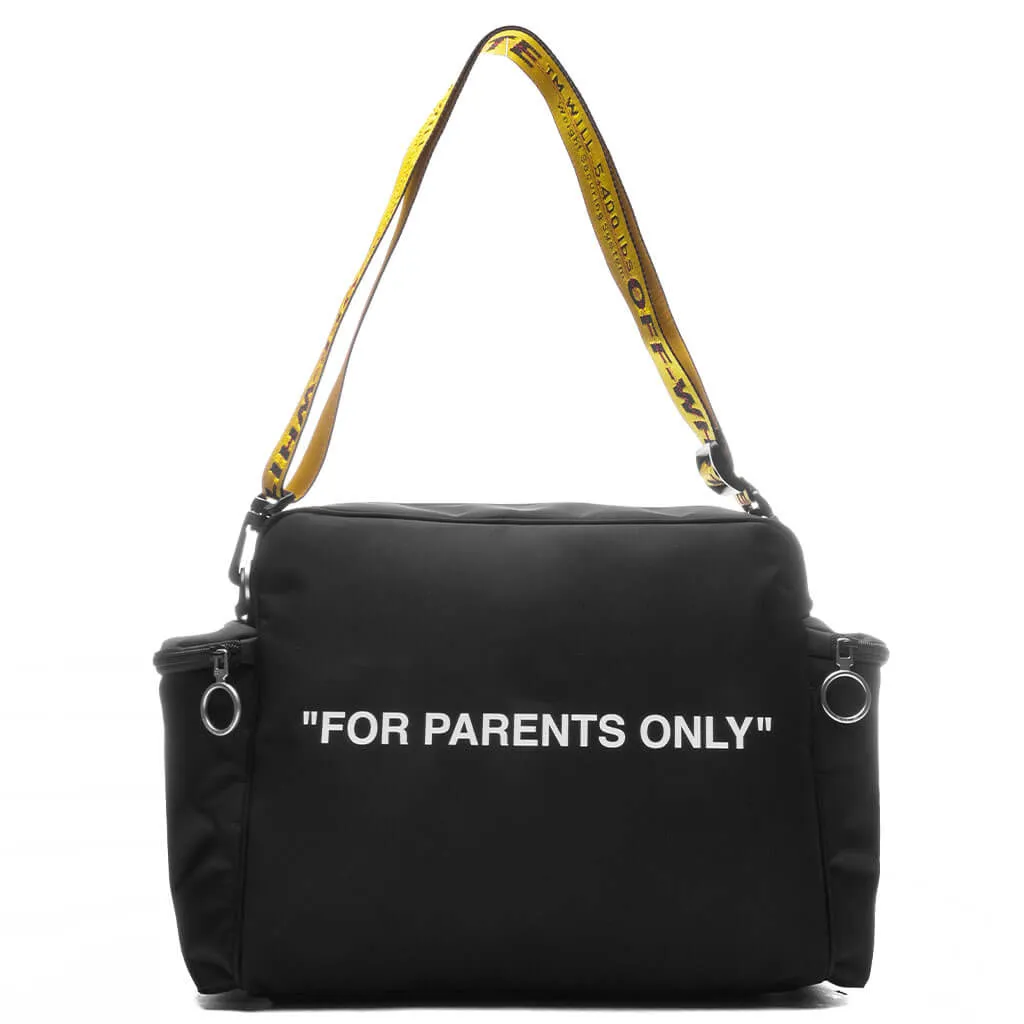 "For Parents Only" Mama Bag - Black/Yellow